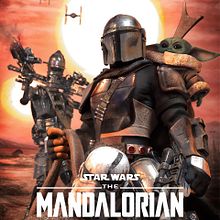 THE MANDALORIAN. 3D, Film, Film, Video, TV, 3D Design, Poster Design, 3D Character Design, Traditional illustration, and Digital Illustration project by Pedro García - 11.10.2020