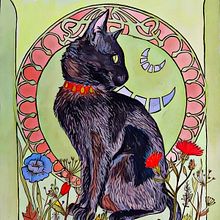 Art Nouveau en acuarela y procesado digital . Digital Drawing, and Watercolor Painting project by Silvia GG Baschwitz - 11.11.2020