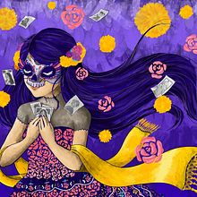 Día de muertos. Un proyecto de Ilustración tradicional e Ilustración digital de Estefany Zamorano - 02.11.2020