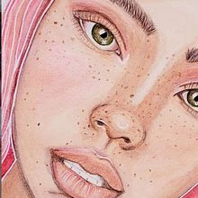 Mi Proyecto del curso:  Retrato realista con lápices de colores. Un progetto di  di giraldoalexandra - 12.11.2020