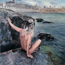 El agua salada Ein Projekt aus dem Bereich Malerei mit Acr und l von Ana Páez - 12.11.2020