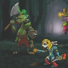 Los 5 Monstruos Guerreros mágicos del Bosque . Un proyecto de Diseño de personajes, Ilustración tradicional, Ilustración digital, Ilustración infantil y Narrativa de Camilo Ducuara Gordillo - 10.11.2020