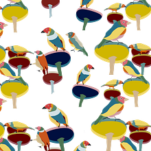 My project in Illustrated Pattern Design course. Digital Illustration project by Veronica Lam - 11.13.2020