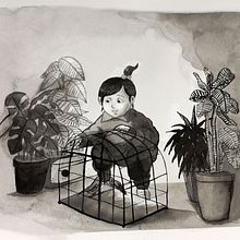 Mi Proyecto del curso: Ilustración en tinta china con influencia japonesa. Un proyecto de Ilustración con tinta de Marcela Astete Bravo - 13.11.2020
