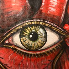 Tondo oval 24x30cm / Tecnica acrilico / 2020. Fine Arts, Acr, and lic Painting project by Melina Villellas - 11.13.2020