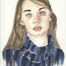 Mi Proyecto del curso: Retrato en acuarela a partir de una fotografía. Un proyecto de Ilustración tradicional de salma.estudiante2 - 13.11.2020