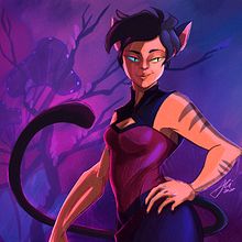 Gatia (She-Ra y las Princesas del Poder). Digital Illustration project by Alicia PG - 11.14.2020