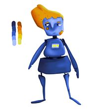 Robot: estudio de color  Ein Projekt aus dem Bereich Digitale Illustration von Samuel Ayelén - 11.07.2020