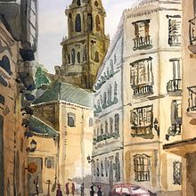 Mi Proyecto del curso: Paisajes urbanos en acuarela. Watercolor Painting project by Javier Díaz González - 11.14.2020
