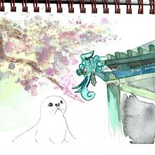 My project in Watercolor Illustration with Japanese Influence course. Un proyecto de Pintura a la acuarela de kscolumn - 15.11.2020