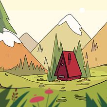 The Cabin. Un progetto di Illustrazione infantile, Illustrazione digitale e Illustrazione tradizionale di Julia Bullet - 04.08.2019
