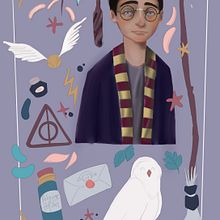Carta Harry Potter / . % Jessica López tarafından hazırlanan Çizim, Dijital Çizim, Geleneksel illüstras, Ve on projesi - 11.15.2020