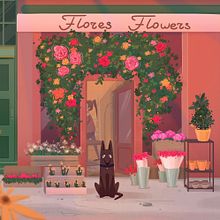 Flowers Shop. Un progetto di Illustrazione infantile, Illustrazione digitale e Illustrazione tradizionale di Julia Bullet - 03.09.2020