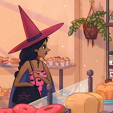 Good Witch's Bakery. Un progetto di Illustrazione infantile, Illustrazione digitale e Illustrazione tradizionale di Julia Bullet - 04.11.2020