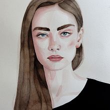Mi Proyecto del curso: Retrato en acuarela a partir de una fotografía. Projekt z dziedziny Portret, Trad, c, jna ilustracja i Malowanie akwarelą użytkownika Anna Miró Solaní - 15.11.2020