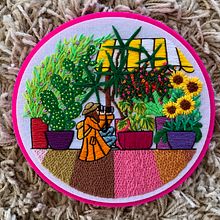 Photographer in nature . Embroider project by Coricrafts - 11.16.2020