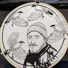 My project in Creation of Embroidered Portraits course. Projekt z dziedziny  Haft użytkownika Ke Sigerson - 16.11.2020