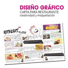 Propuesta de diseño de carta para restaurante y montaje para creación de icono. Un progetto di Graphic design di Estrella Martinez Ledesma - 15.02.2016