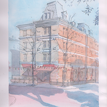 Mi Proyecto del curso: Dibujo arquitectónico con acuarela y tinta. Sketching, Drawing, Watercolor Painting, Architectural Illustration, Sketchbook & Ink Illustration project by eperez90 - 11.16.2020