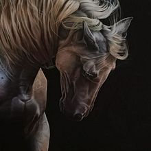 Caballo. Un progetto di Belle arti, Disegno artistico, Disegno realistico e Pittura di Adrián Durá Reina - 29.05.2020