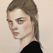 Mi Proyecto del curso: Retrato en acuarela a partir de una fotografía . % M. Teresa González Bayod tarafından hazırlanan Sulubo, Ve a Resim projesi - 11.16.2020