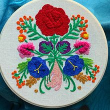 Mi Proyecto del curso: Técnica de bordado con paso atrás. Un projet de Broderie de Norma Sifuentes - 17.11.2020