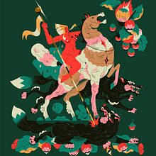 Cazadora. Fine Arts, Art Direction, and Traditional illustration project by Profe - 11.17.2020