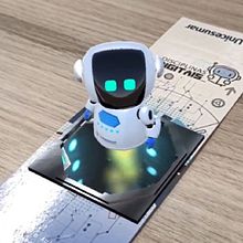 Pequeño robot en realidad aumentada. Un progetto di 3D, Animazione, Animazione 3D e Modellazione 3D di Kleber Silva - 17.11.2020