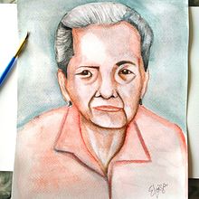 Mi Proyecto del curso: Retrato artístico en acuarela. Un proyecto de Dibujo de Retrato y Pintura a la acuarela de Margarita Gonzalez - 18.11.2020
