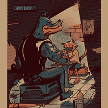 Animales de Calle. Ilustração tradicional, e Serigrafia projeto de Sergio Aguilera Chau - 18.11.2020