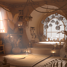 Mi Proyecto del curso: Creación de escenarios 3D desde cero en Maya. Projekt z dziedziny 3D, Kreat, wność,  Projektowanie 3D i  Modelowanie 3D użytkownika Virginia Corral García - 18.11.2020
