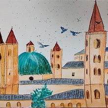 Urban Sketching. Un proyecto de Ilustración tradicional, Arquitectura e Ilustración arquitectónica de Elke Sauter - 09.08.2023