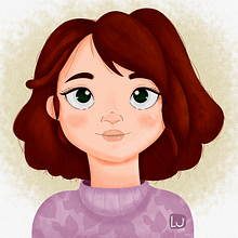 La mirada . Ilustrație tradițională de Lucía Santos Ponce - 11.19.2020