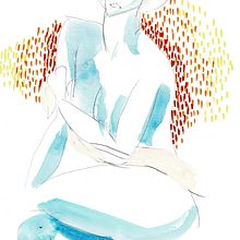 Modigliani • R E P R E S A N T A T I O N. Traditional illustration project by Dalma Lukács - 11.19.2020