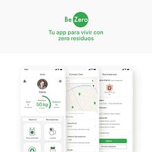 BeZero App, vive con zero residuos. App Design, and UX / UI project by Adrián Barrado - 11.20.2020