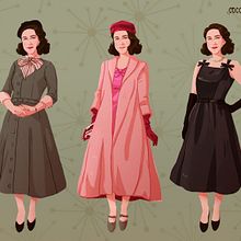 The Marvelous Mrs. Maisel. Un progetto di Disegno, Disegno digitale, Illustrazione editoriale e Illustrazione tradizionale di Sara Vilà Cardona - 19.11.2020
