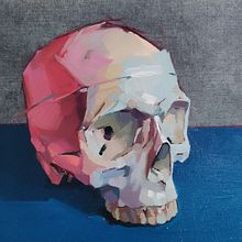 Calavera al óleo. Ein Projekt aus dem Bereich Ölmalerei von Ale Casanova - 20.11.2020