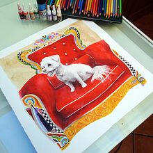 Retrato perruno Ein Projekt aus dem Bereich Zeichnung, Bleistiftzeichnung, Artistische Zeichnung und Traditionelle Illustration von Mentiradeloro Esther Cuesta - 20.11.2020