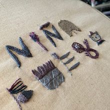 My project in Introduction to Raised Embroidery course. Un projet de Broderie de Anna Hamer - 23.11.2020
