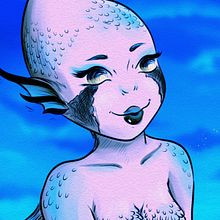 Sirena y raton. Un proyecto de Bocetado, Concept Art, Creatividad, Dibujo a lápiz, Ilustración tradicional e Ilustración digital de Angela Betzabeth Montilla - 14.11.2020