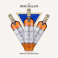 The Macalla,triple cask matured : Fotografía de objetos brillantes y esquemas de iluminación. Poster Design, and Photograph project by Adriel Hernández Sánchez - 11.20.2020