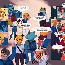 Comic Badana. Comic, Drawing, Digital Drawing, Character Design, and Traditional illustration project by Pablo Broseta - 11.21.2020