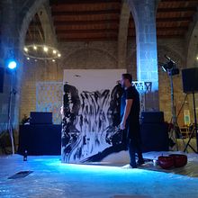 Art Performance Museo Marítimo Barcelona . Arts, Crafts, Fine Arts, Events, L, scape Architecture, Painting, and Watercolor Painting project by Alberto Castiñeira Iglesias - 12.09.2018
