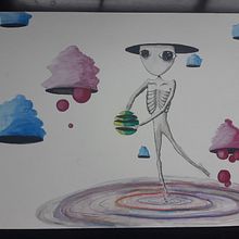 The wanderer. Projekt z dziedziny Malowanie akwarelą użytkownika Sophie Jessome - 14.04.2018