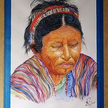 Mujer Maya 05. Un progetto di Pittura ad acquerello di Rey Mauro - 21.11.2020
