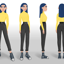 My project in Character Creation for Animation: Shapes, Color, and Expression course. 2D Animation, Character Animation, and Character Design project by Amy Siripunyo - 11.22.2020