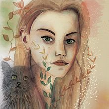 My project in Illustrated Portrait in Watercolor course. Digital Illustration, and Watercolor Painting project by felicity.dsc - 11.22.2020