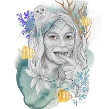 My project in Portrait Illustration with Analog and Digital Techniques course Ein Projekt aus dem Bereich Collage, Traditionelle Illustration und Aquarellmalerei von Andrea Snuggs - 19.11.2020
