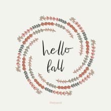 Simply hello fall. Calligraph, Lettering, and Digital Lettering project by Ana Cristina Gutiérrez Velázquez - 09.24.2020