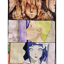 Naruto y Hinata final por Ermac Mustaine  . Lukisan Cat Air proyek oleh Emma Moya - 11.23.2020